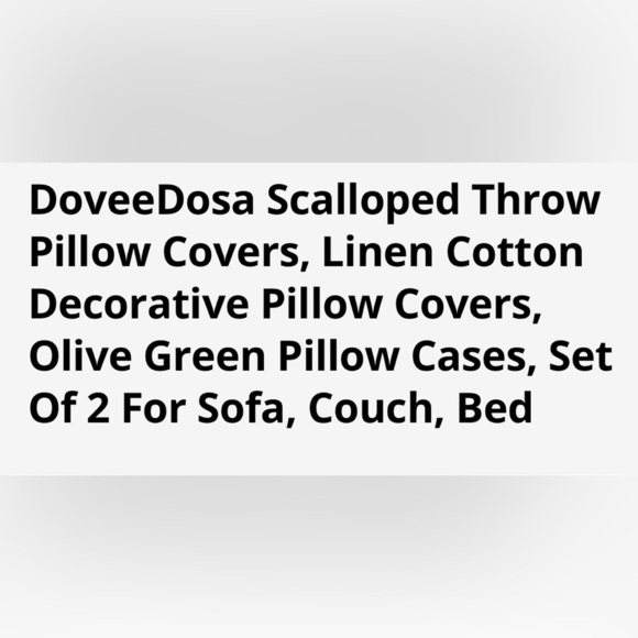 🫒 Olive Throw pillow covers - 2 pcs, BNIP - Picture 3 of 3